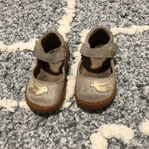 Livie and Luca Pios silver and gold girls shoes size 6